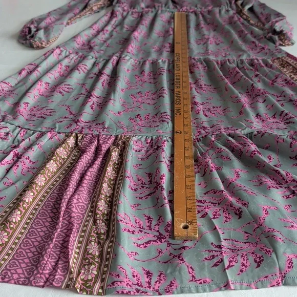 NWT Karma Highway Maxi Boho Long Sleeve Dress Women's Size OS - Picture 9 of 10